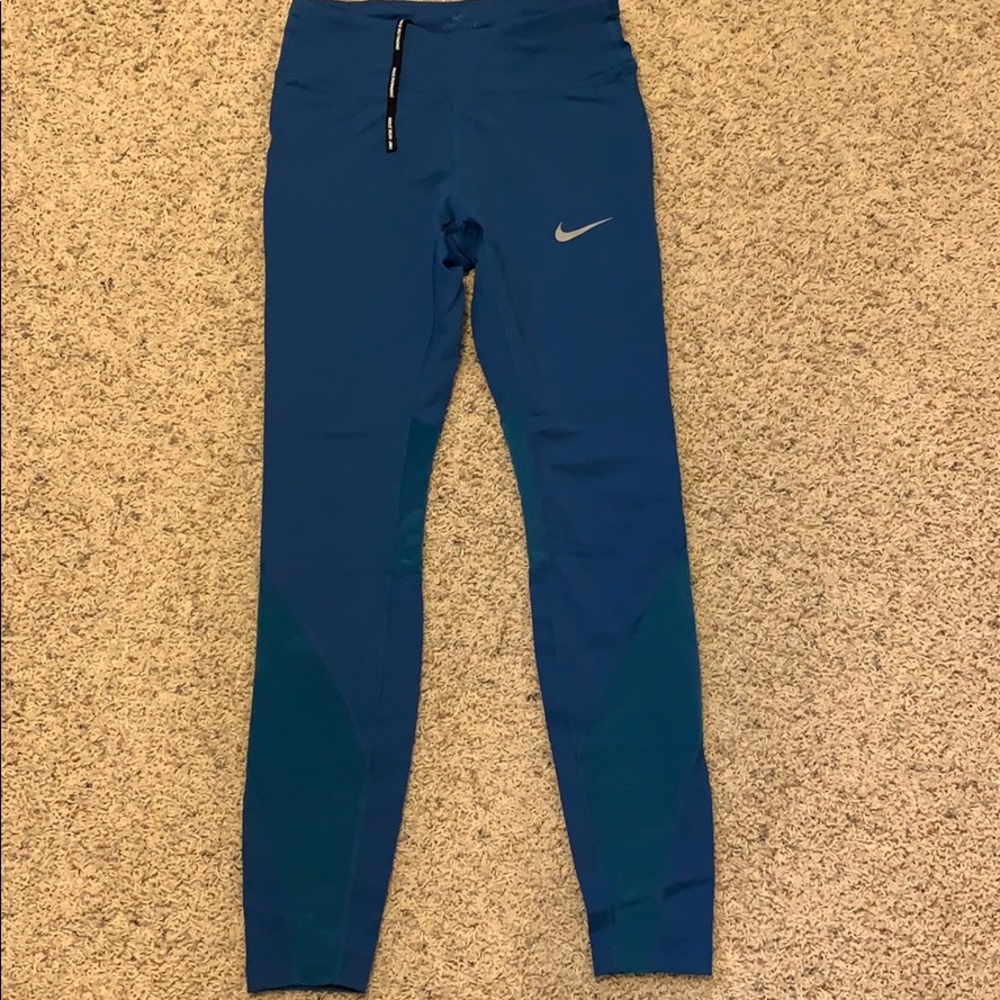 Blue Nike full length leggings